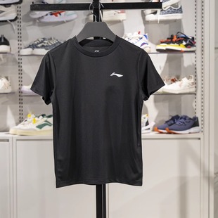 速干凉爽透气青少年圆领上衣YTSV135 新款 李宁男子儿童短袖 T恤夏季