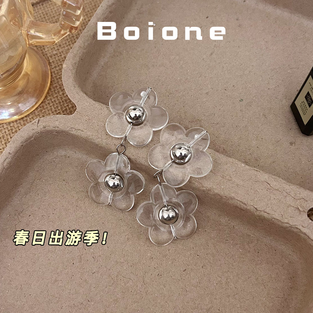 【实拍】甜美度假风春夏花瓣耳环