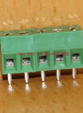 MB332-381直脚焊板式5位可组合绿色接线端子排台湾进联DECA
