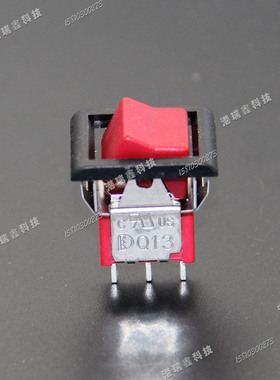 R8015-R12单路三脚两档船形红柄钮子开关3M台湾德利威Q13/3MS1