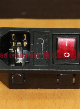 RLEIL电源插座卡式带红灯三合一插座开关保险一体RL10-1F 1.0