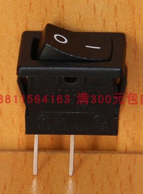 RA12直插针脚单路两脚两档小船型开关R19焊板黑色台湾亮群