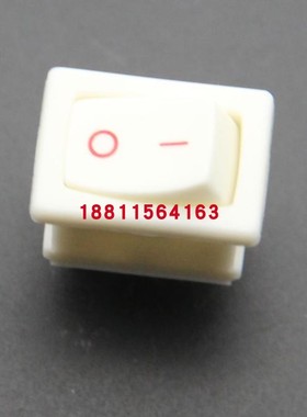 RA12白边白色红字四脚两档无灯DC/AC小船型开关台湾亮群