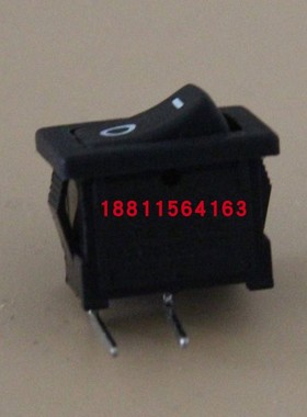 台湾原装正品JEC 船型开关2脚 侧弯横标黑色翘班开关JS-606