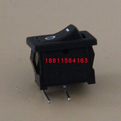 台湾原装正品JEC 船型开关2脚 侧弯横标黑色翘班开关JS-606
