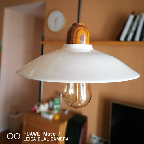 陶瓷白色复古手工实木北欧吊灯