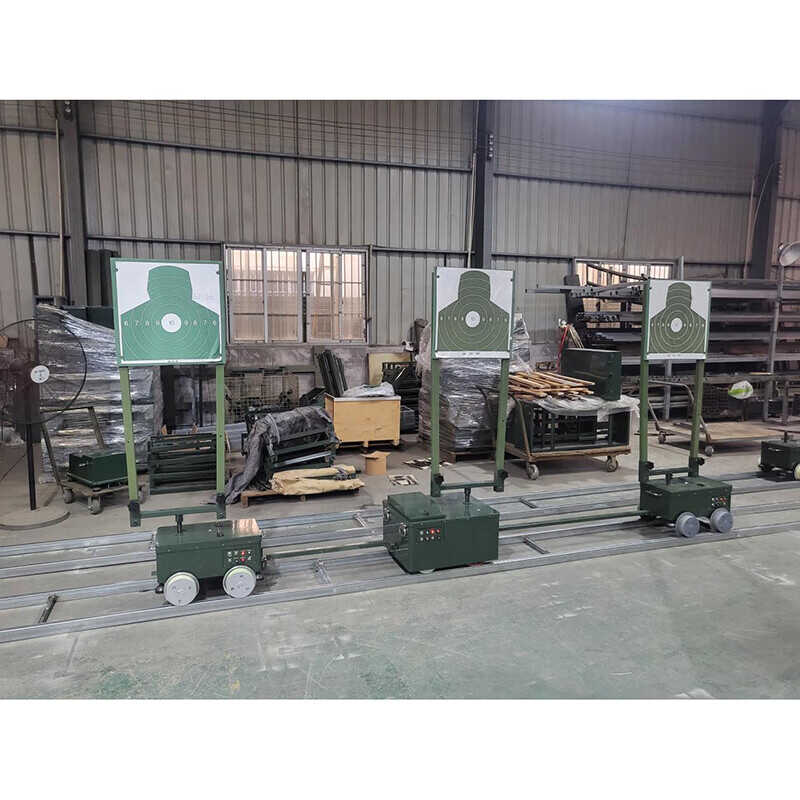 联之城一拖三智能移动靶机三靶位旋转款含轨道42米手持遥控器