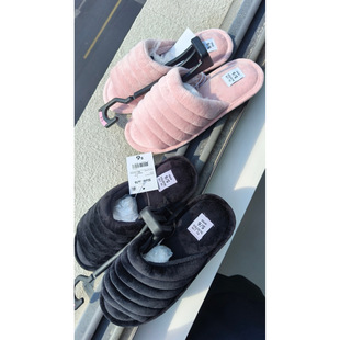 特价！出欧美单居家拖鞋秋冬季情侣棉拖鞋 绒面防滑地板瓷砖拖鞋