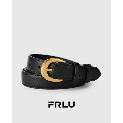 优质牛皮设计感女士腰带