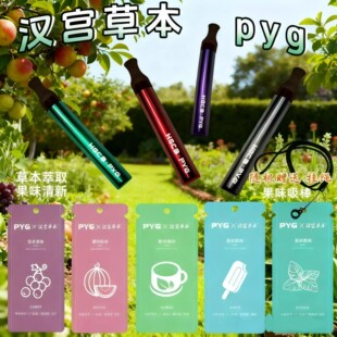 PYG汉宫草本替烟棒替代烟吸棒果味新型官方正品棒代替戒神棒器