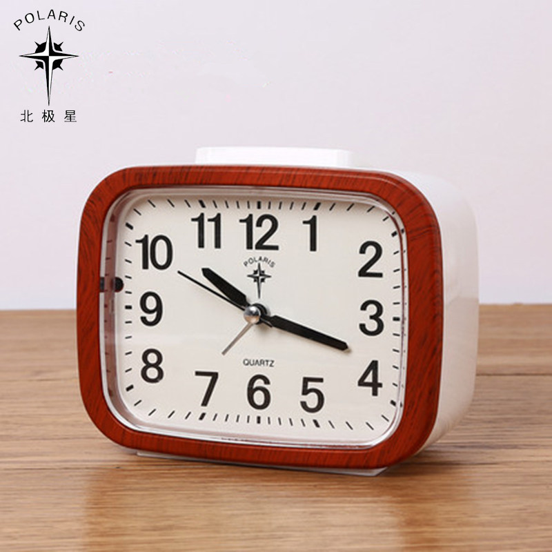 北极星创意学生用小闹钟静音儿童音乐卧室贪睡电子卡通简约床头表