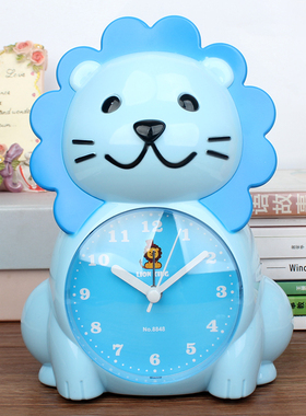 语音闹钟表会说话懒虫起床儿童卡通小学生用床头闹铃静音贪睡书桌