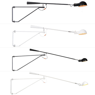 长壁灯亚黑色餐厅风装饰带开关