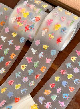 COMO士多飞鸟盐系手帐胶带装饰点缀贴纸卷素材韩系和纸胶带