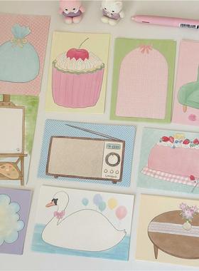 Springforth便签分装绿意绮梦10款ins简约基础可爱打底手帐便签