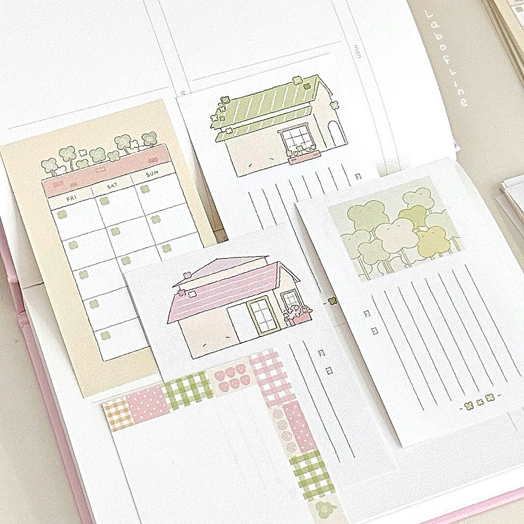 线条研究室 双面m5便签纸 无背胶计划日记手账素材装饰古早ins