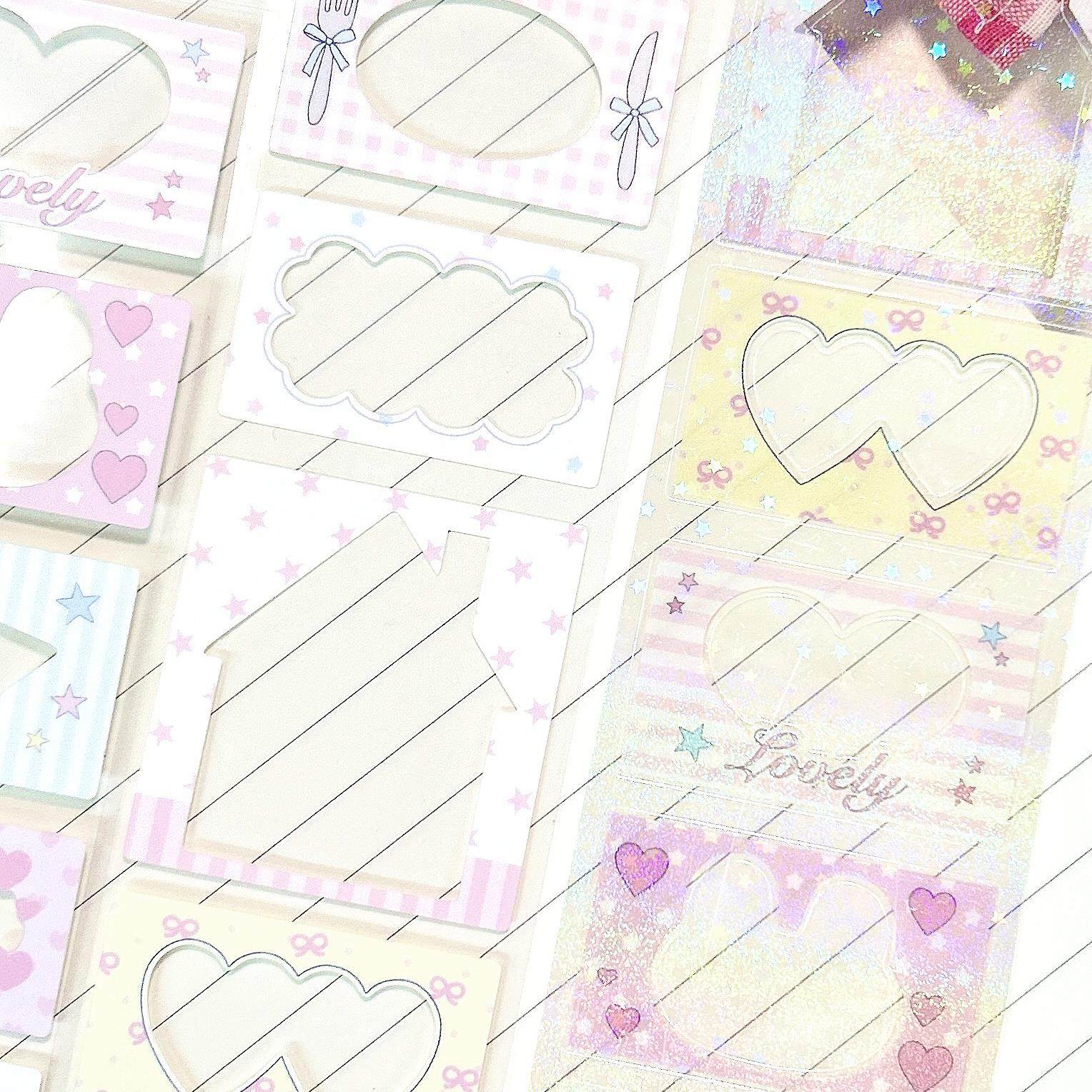 草莓烟·奶油相框 贴纸卷｜原创切模胶带手帐装饰 2408,文具电教/文化用品/商务用品,和纸胶带,淘宝优惠券,粉丝福利购,淘宝优惠卷