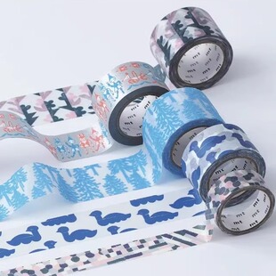 整卷皆川明LISA植绒手帐 基础款 日本MT分装 和纸胶带2024秋冬新款