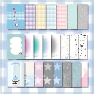 N1ng原创M5内页内芯平价便签分装手帐活页内页a8小本子拼贴74mm