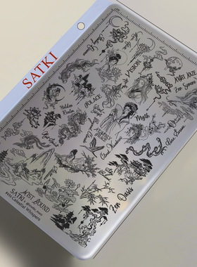 【3张新版上新】哥特克苏鲁朋克风中国风美甲印花板钢板工具新手