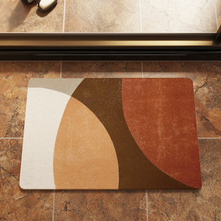 硬硅藻泥吸水垫浴室地垫卫生间门口防滑速干脚垫门垫厕所地毯家用