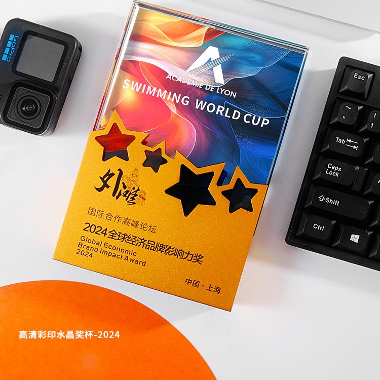 金属奖杯水晶奖牌销售冠军图片