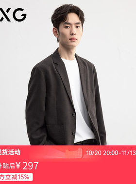 【新品】GXG男装 秋季时尚百搭舒适简约商务通勤休闲西服外套上衣