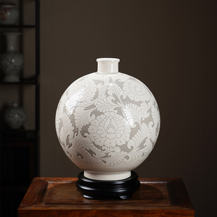 磁州窑陶瓷客厅新中式摆件高档精美装饰瓷器邯郸特色特产礼品