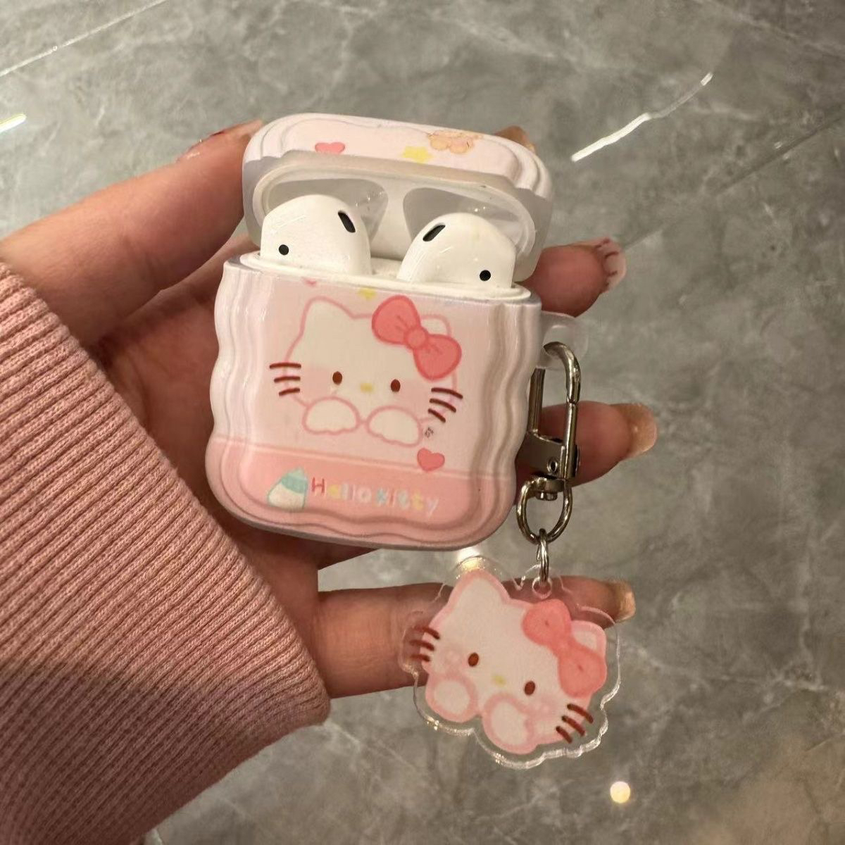 可爱凯蒂猫无线蓝牙耳机迷你双耳运动跑步华为OPPO/vivo苹果通用