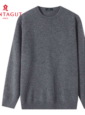 梦特娇[100%山羊绒/专柜]男士冬季圆领毛衣针织打底衫2541690CS12