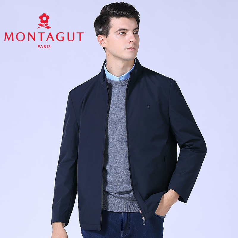 薄棉服/梦特娇男装春秋夹克外套