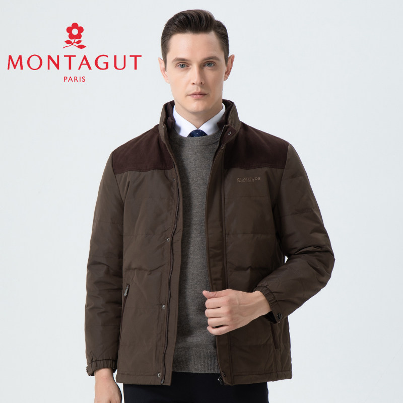 梦特娇[白鸭绒/专柜同款]羽绒服男士秋冬商务休闲防寒保暖厚外套