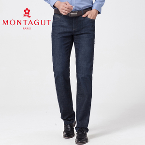 Montagut/梦特娇春季新品男装牛仔裤男士牛仔长裤水洗牛仔裤