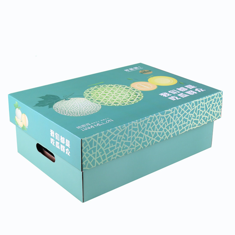 通用哈密瓜包装盒创意高档个性水果哈密瓜定制做订做天地盖外包装