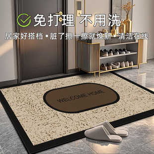 入户门地垫耐脏免洗pvc高级门口脚垫进门室内可裁剪防滑皮革地毯