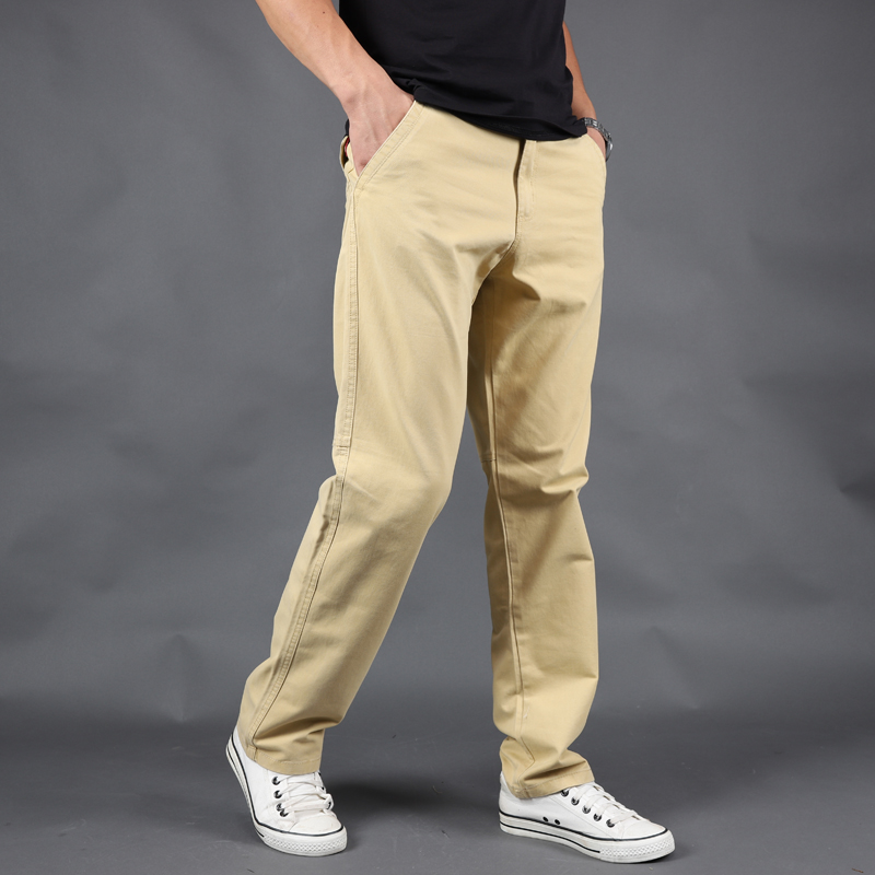 加肥加大码纯棉工装裤宽松多口袋