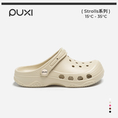 eva防滑踩屎感平底凉鞋 朴西情侣软底洞洞鞋 女外穿2025夏沙滩鞋 男