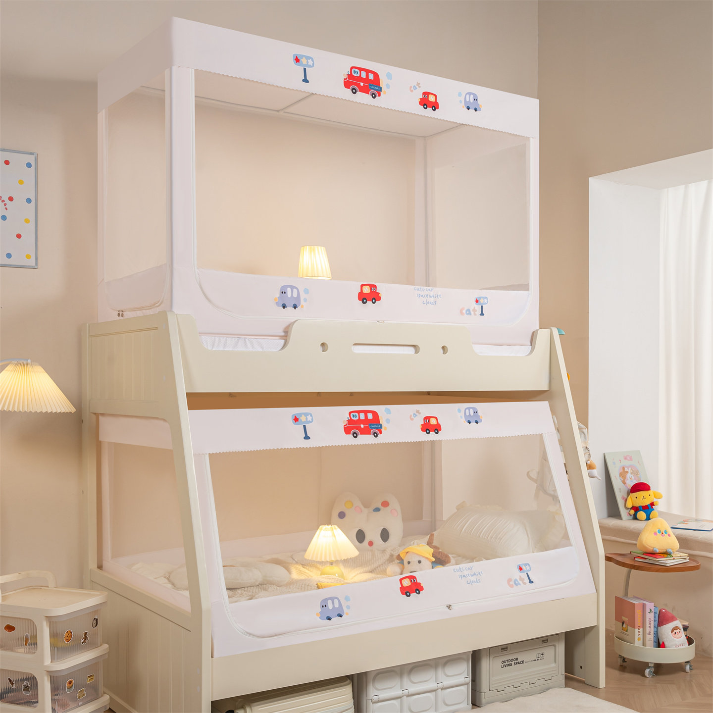 子母床蚊帐上铺下铺梯形家用1.5遮光床帘床幔儿童双层高低床1.2米,床上用品,蚊帐,淘宝优惠券,粉丝福利购,淘宝优惠卷