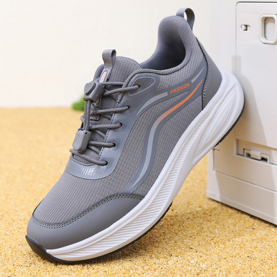 春秋软底健步鞋老人鞋老北京布鞋男运动旅游休闲鞋中老年爸爸网鞋