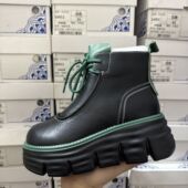 6cm轻便撤柜断码 厚底真皮马丁靴女冬季 加绒保暖休闲增高短靴女潮