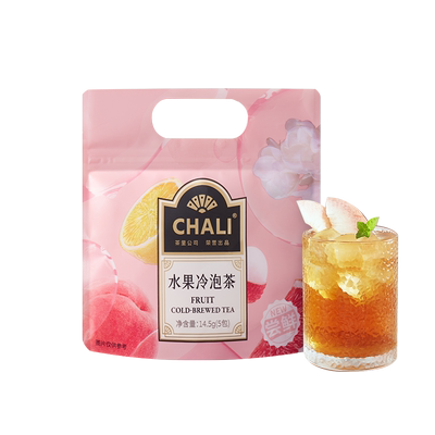 CHALI茶里 大红袍玄米牛乳茶蜜桃乌龙水果茶多喝水花果茶包