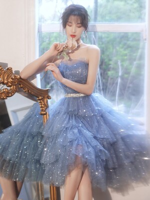公主高端生日party超仙晚礼服裙