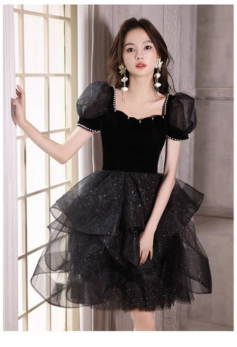 晚礼服裙演出服小礼服蓬蓬裙时尚