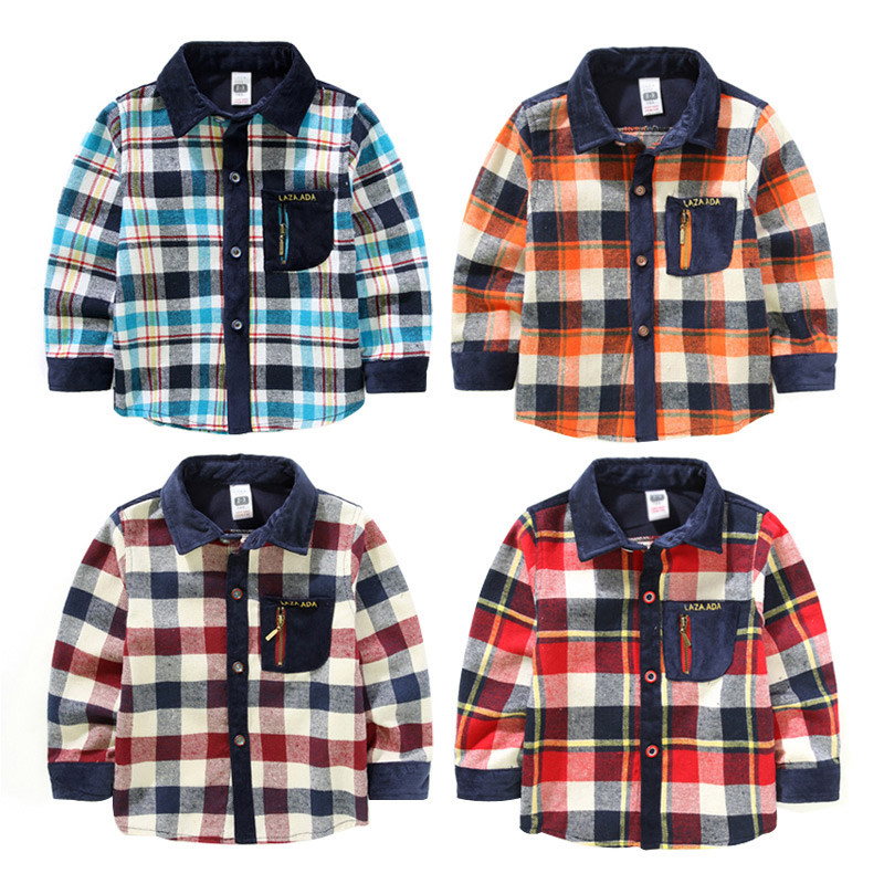 Chemise garcon à manche longue - Ref 2081971 Image 1