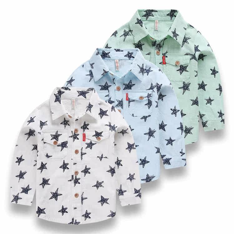 Chemise garcon à manche longue - Ref 2081898 Image 1