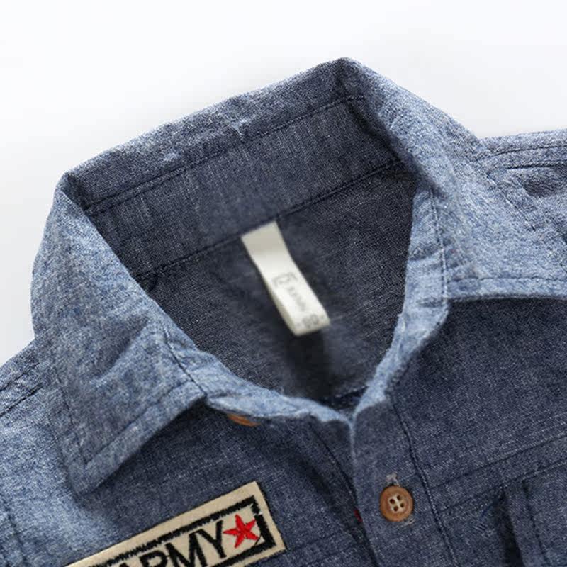 Chemise garcon à manche longue - Ref 2081915 Image 4