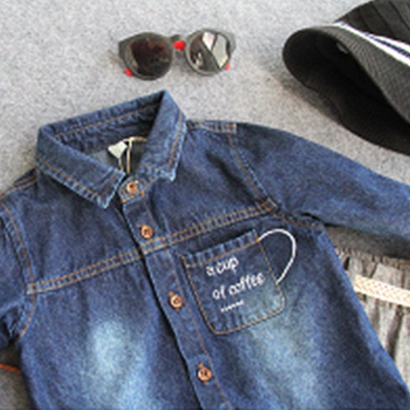 Chemise garcon à manche longue - Ref 2081954 Image 3