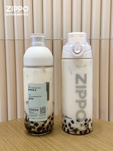 zippo水杯夏天高颜值ins网红冷萃玻璃杯咖啡杯随行杯女生泡奶茶杯