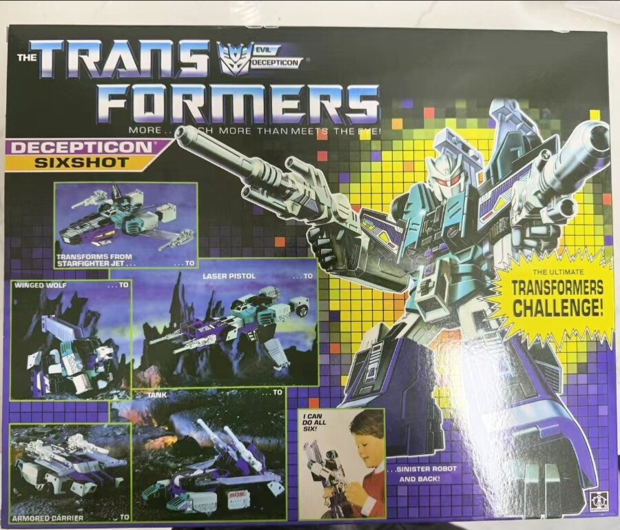 变形玩具金刚 G1 六面兽 六变战士 头领战士1984大电影全新盒装