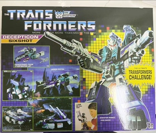 变形玩具金刚 G1 六面兽 六变战士 头领战士1984大电影全新盒装